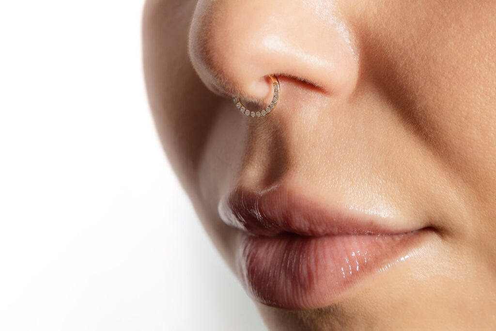Septum doré et argenté minimaliste DIVINE