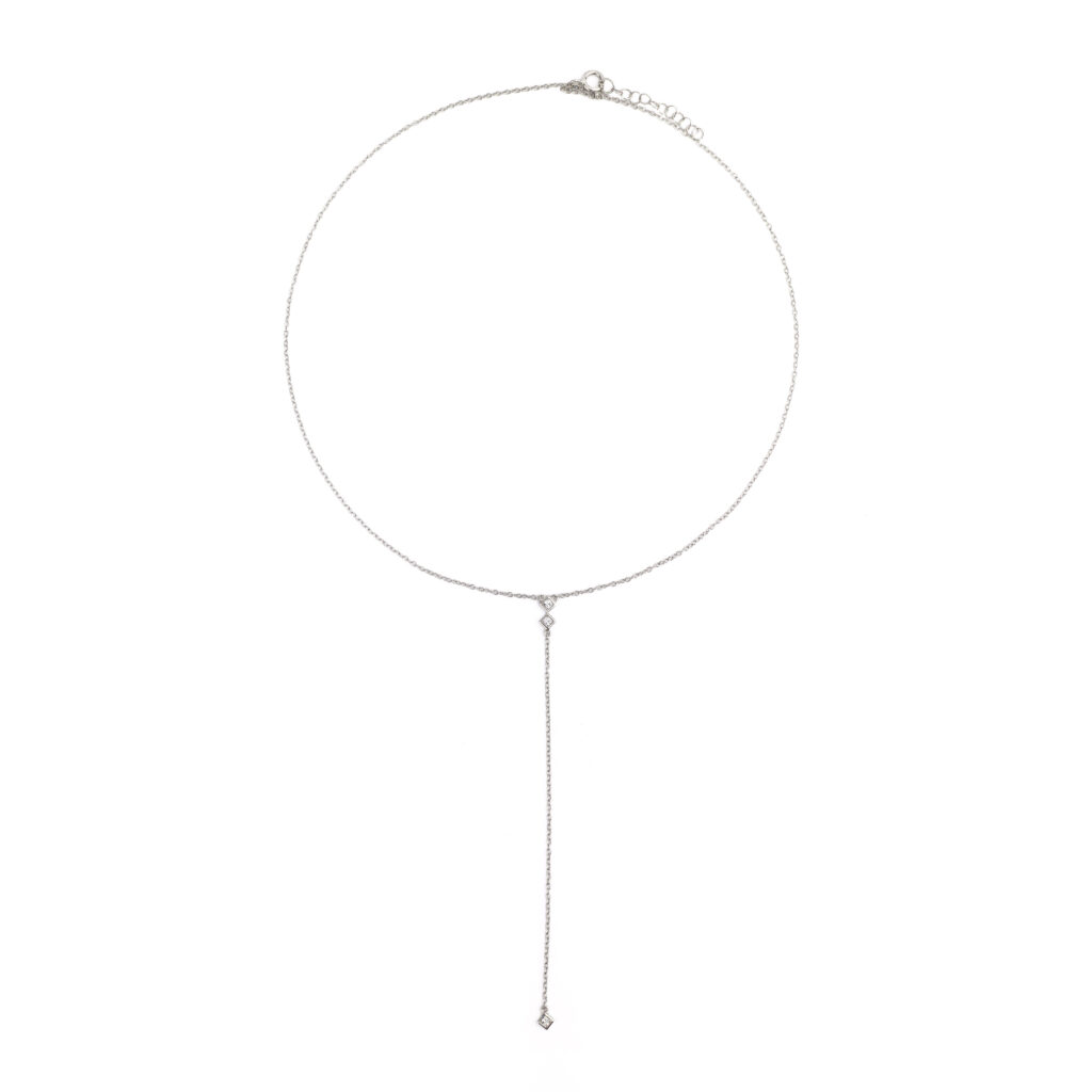 Collier SERYX en argent sterling 925 avec pendentif fin et minimaliste.